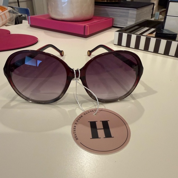 Carolina Herrera Accessories - Carolina Herrera Burgundy Sunglasses